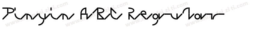 Pinyin ABC Regular字体转换